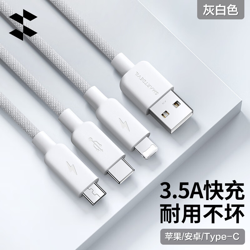 ��ħ����������һ�����һ����6A���66/100W����ƻ��iPhone16promax/15/14/13Type-c��׿С�׻�Ϊ���� �Ұ�ɫ1.2�ס���׼���|���ò�����