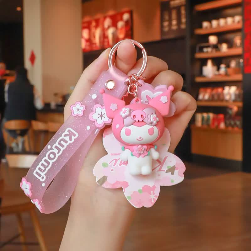 虎敖正版HELLOKITTY樱花挂件 卡通粉色少女系钥匙扣 库洛米使用感如何?