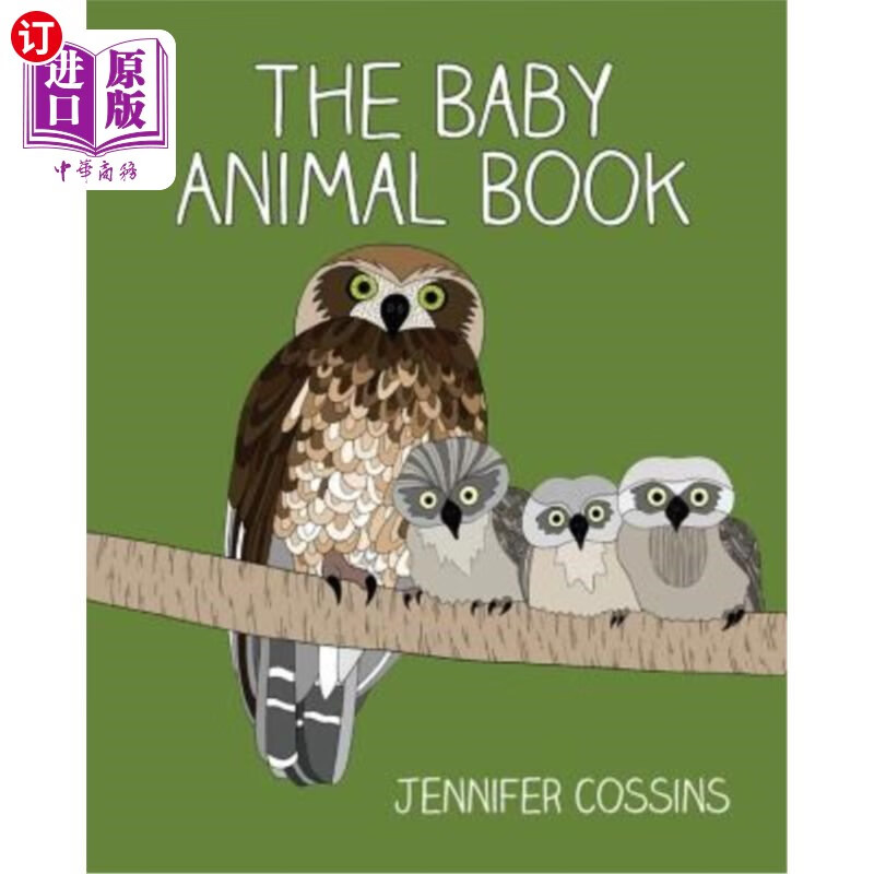 海外直订the baby animal book 动物宝宝的书