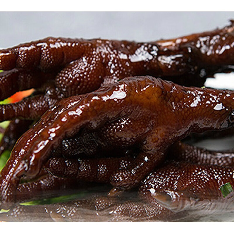 宜享健康周生记卤鸡爪真空装单只装浙江湖州特产丁莲芳卤味鸡爪鸡掌