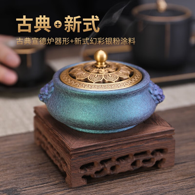 中国土産　香炉 4.5号香炉 染付山水 – Juttoku.