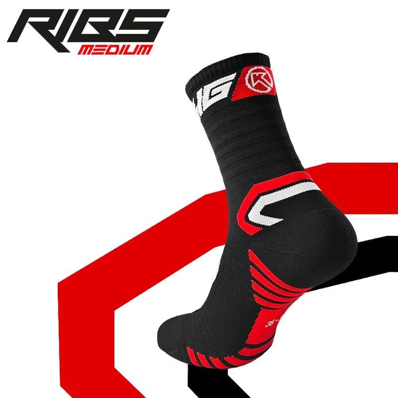 BIGK 大KRIBS LOW/MEDIUM男女款马拉松越野跑步运动压缩速干袜子 白色(短袜) 1双 40/43