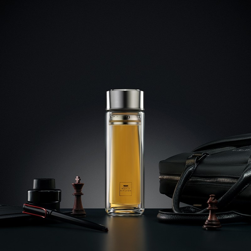 康宁玻璃杯水杯 玻璃杯320ml-银