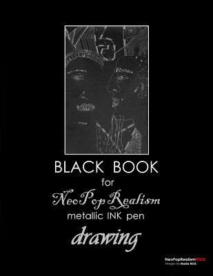 预订 black book for neopoprealism metallic ink pen drawing