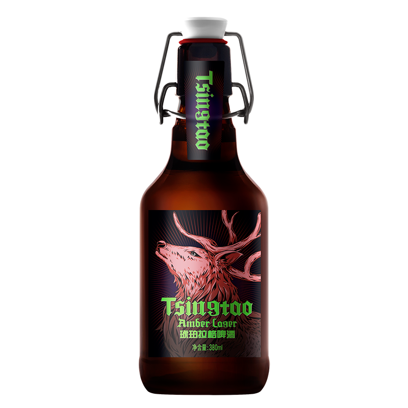 青岛啤酒琥珀拉格啤酒380ml*12瓶
