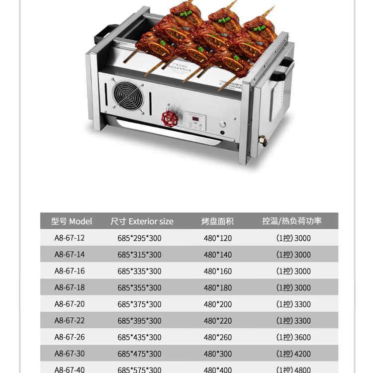 扬笙福火焰山a8无烟烧烤炉商用液化气黑金刚户外摆摊烤火山烧烤机 1