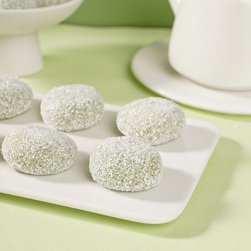 【厂家直发】牛油果咸豆乳泡芙糯叽叽爆浆夹心麻薯 牛油果泡芙约25包