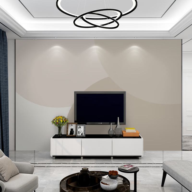 妙普乐电视墙背景墙壁布 简约电视背景墙壁纸自粘墙贴墙纸墙布客厅