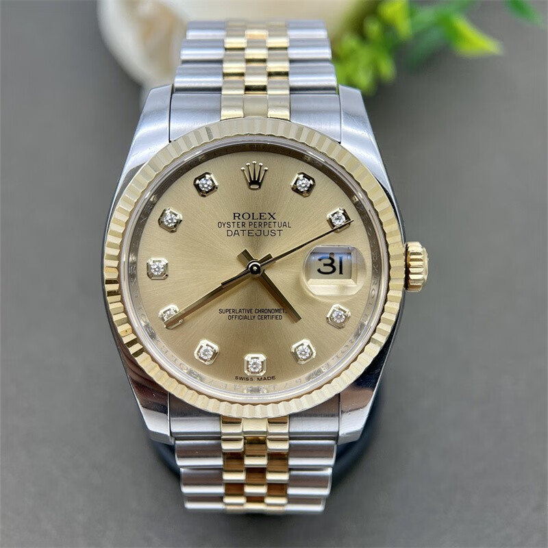 【二手95新】劳力士男表日志型系列自动机械男士手表日期显示18k金表