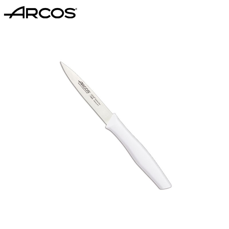 现货Arcos原装进口削皮刀水果刀弯刀小刀雕刻刀彩色手柄刀 白色