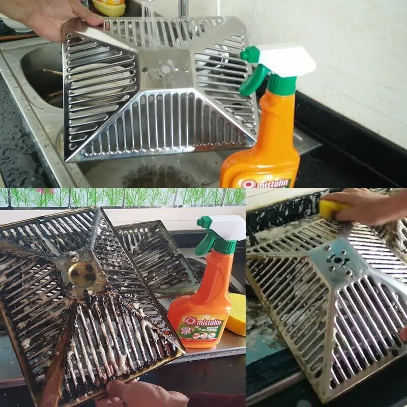 MISTOLIN进口油污清洁剂油烟机清洗剂厨房去油污强力清洁剂油污净多功能除