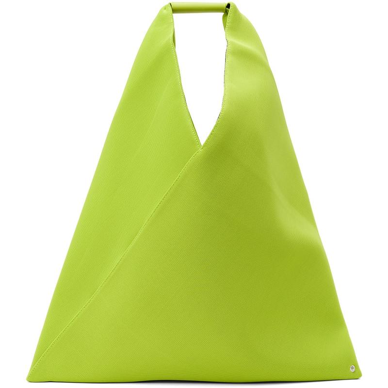 margiela) 618女士绿色classictrianglecrossbody托特包 lime green