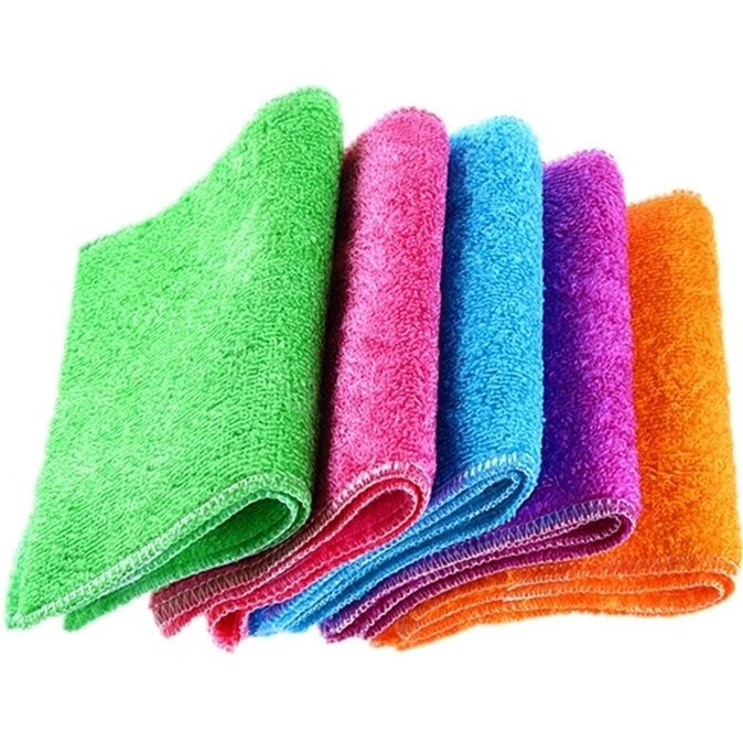 毛巾竹炭洗碗布吸水加厚竹纤维洗碗巾不掉毛家务清洁布不沾油抹布批发