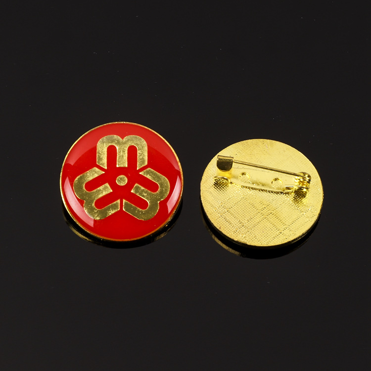 妇联会徽胸针金属徽章妇女联合会巾帼文明岗胸章标志礼品会议 别针款