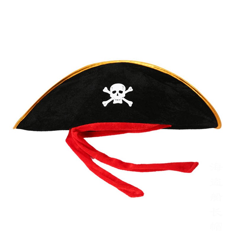漫翔  cosplay头饰儿童节帽子海盗骷髅帽加勒比海盗帽子杰克海盗船长