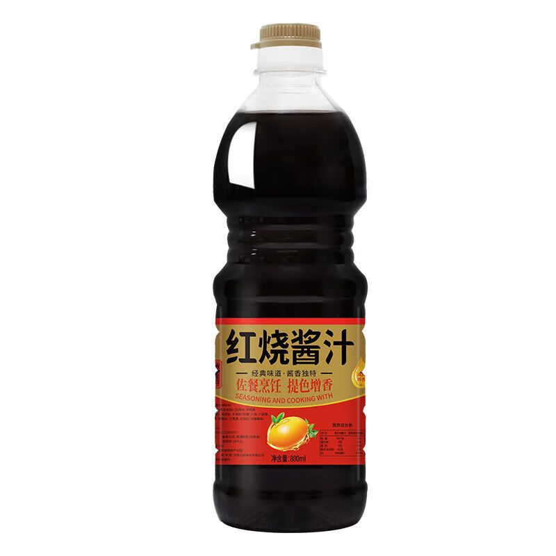 Derenruyu红烧酱油特红型酱汁炒菜炖肉上色调料大桶家用 【红烧酱汁800ml/1.6斤】1瓶