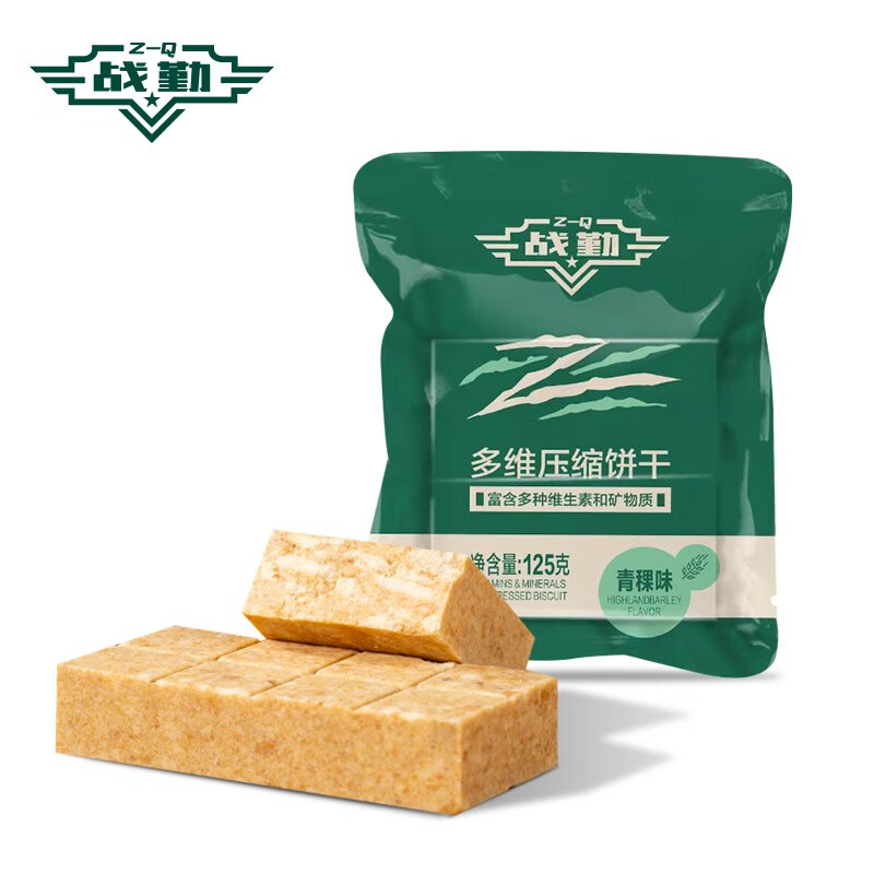 战勤 压缩饼干口粮干粮即食口粮代餐饱腹户外食品 青稞味 一袋装