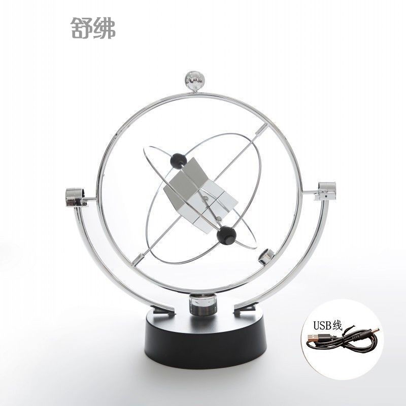 牛顿摆球 办公室摆件永动机撞球摇摆球混沌摆件减压钟摆生日礼物 银河