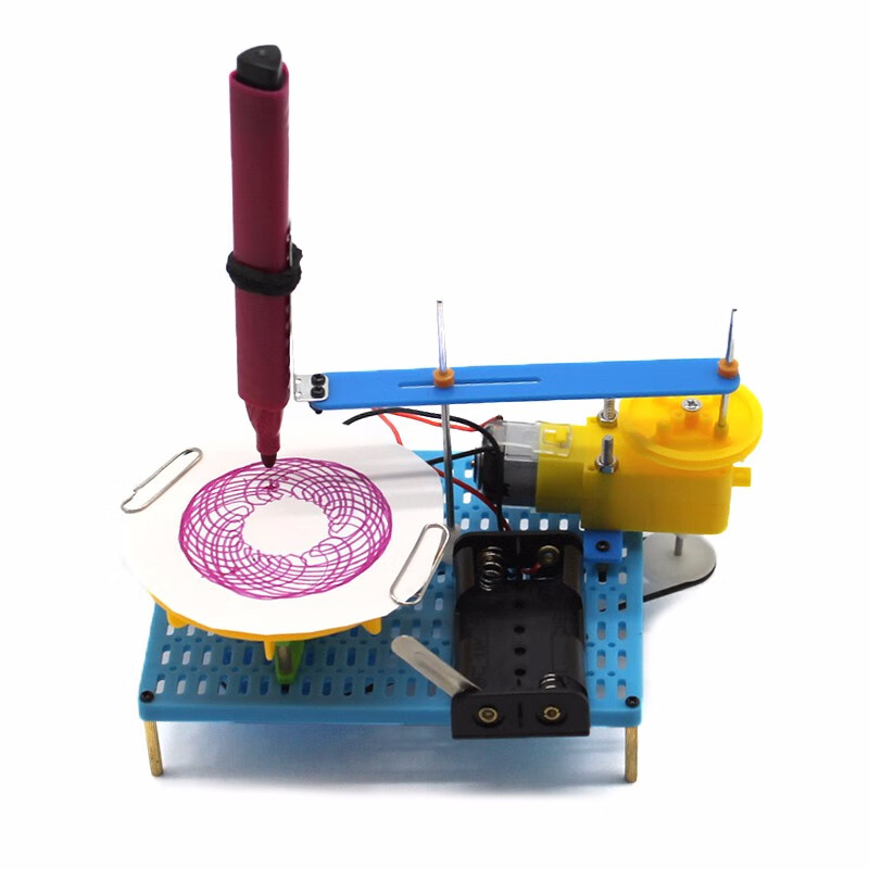 千水星diy绘图仪小制作 科技小发明学生手工作业diy模型玩具 1套