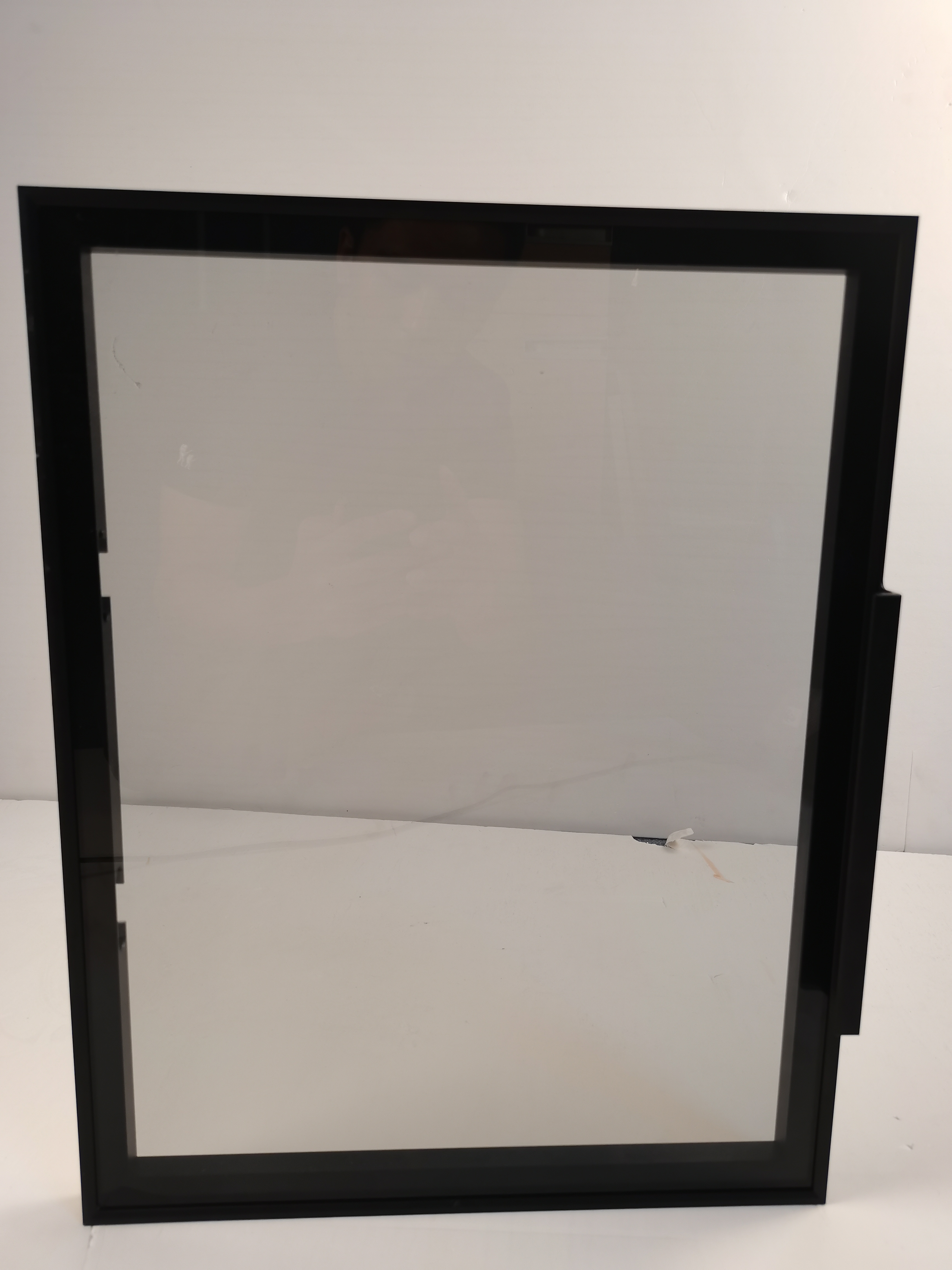 柜门定制极简轻奢钢化玻璃衣柜门橱柜门玻璃酒柜门书柜门订做 哑光黑