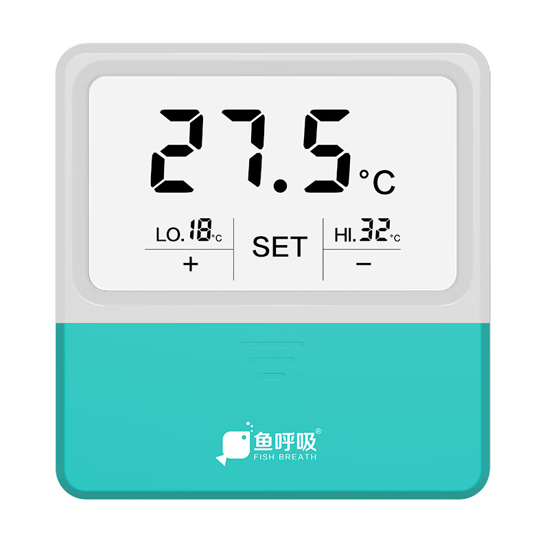 鱼呼吸 LED鱼缸温度计带缸内测温探头 高精度测温声音报警水温计贴片水族箱龟缸专用数显电子测温温度计怎么看?