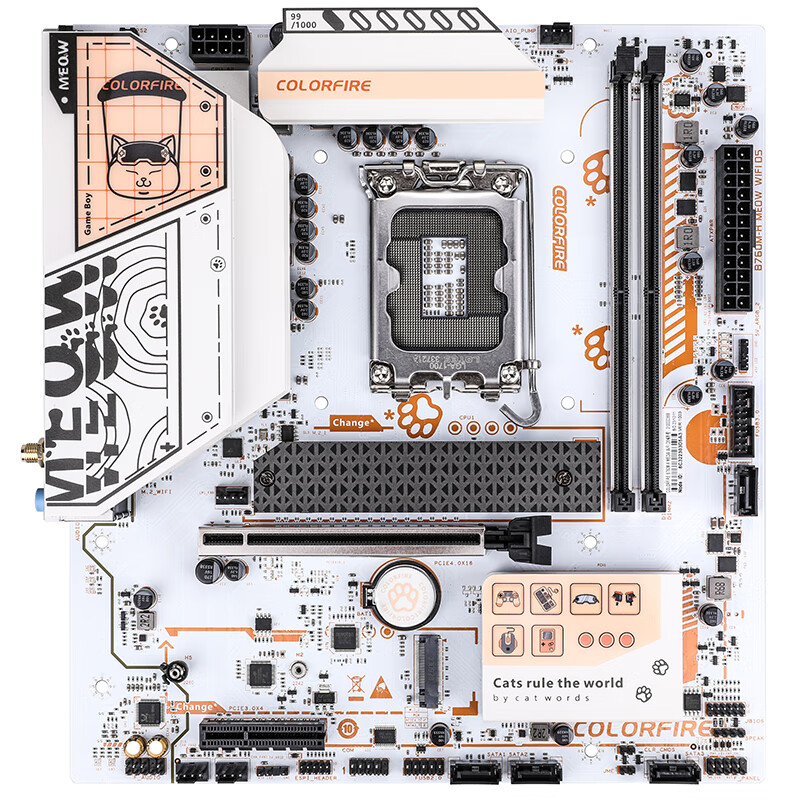 七彩虹 B760M-A MEOW WIFI D5小橘猫DDR5 图 8