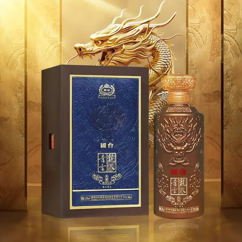 国台 酱香型白酒 纯粮酒 国台酱酒 白酒 送礼酒 53度 500mL 6瓶 龙入青云整箱