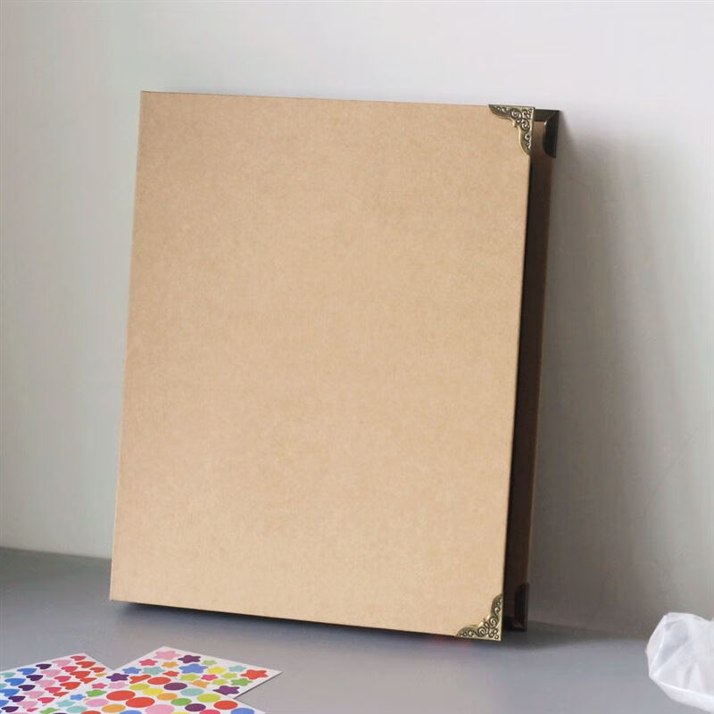 六年级diy我的成长记录册成长手册装饰材料 a4空白封面相册(牛皮纸内