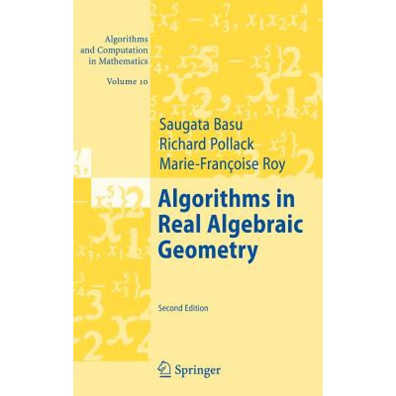 预订 Algorithms in Real Algebraic Geometry