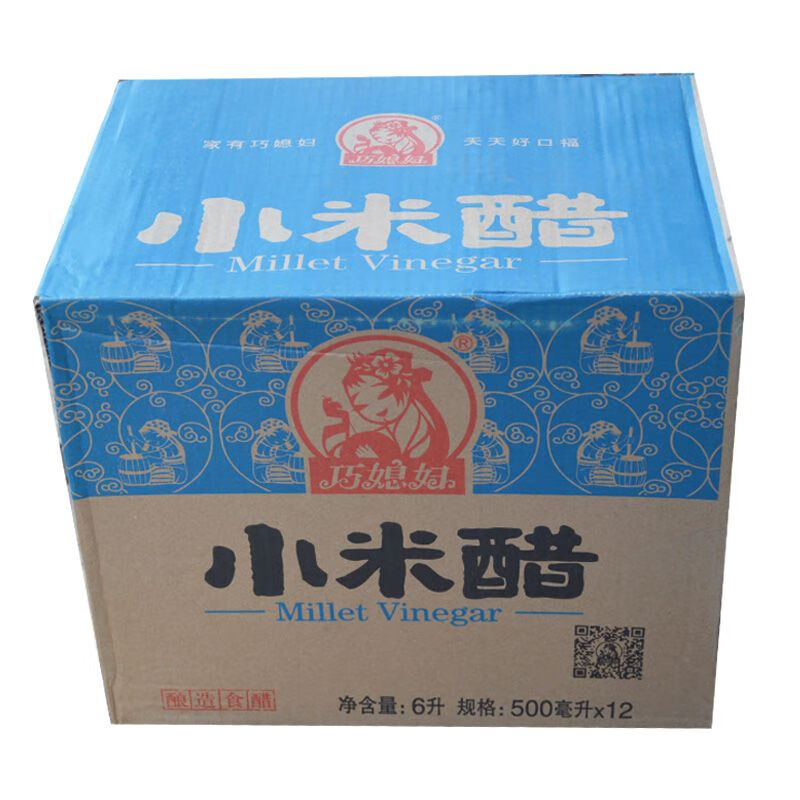 巧媳妇小米醋整箱桶装酿造米醋炒菜凉拌饺子香甜醋家用食醋 小米醋500