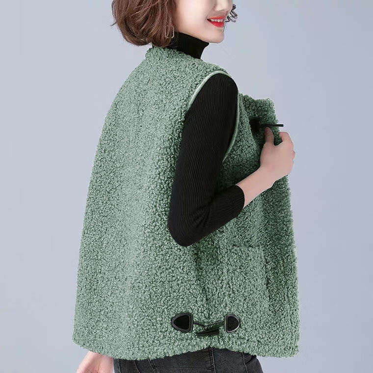 俏娃宝贝马甲女秋冬季新款时尚百搭洋气款外穿女士背心外套宽松韩版