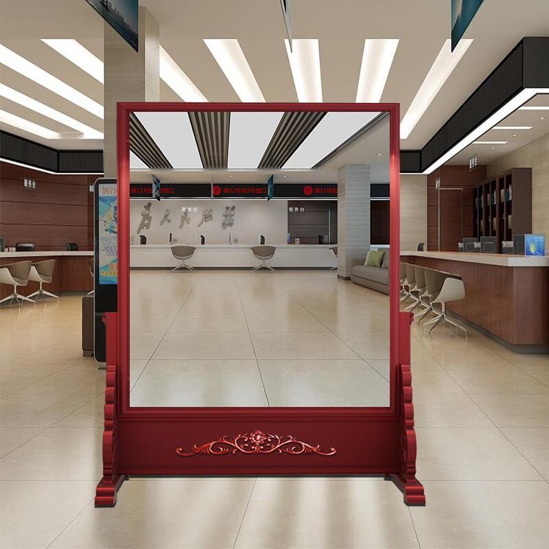 采缇整容仪容镜警容镜容风纪镜镜子大厅定制落地镜学校全身实木单位