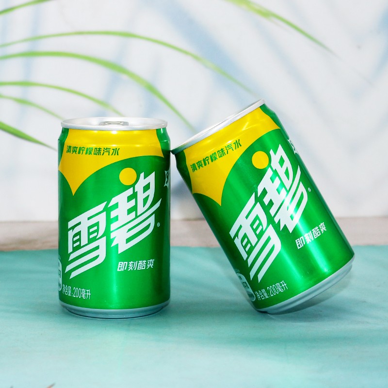 mini罐可口可乐碳酸饮料可爱型迷你罐200ml/罐听装可乐芬达雪碧  雪碧