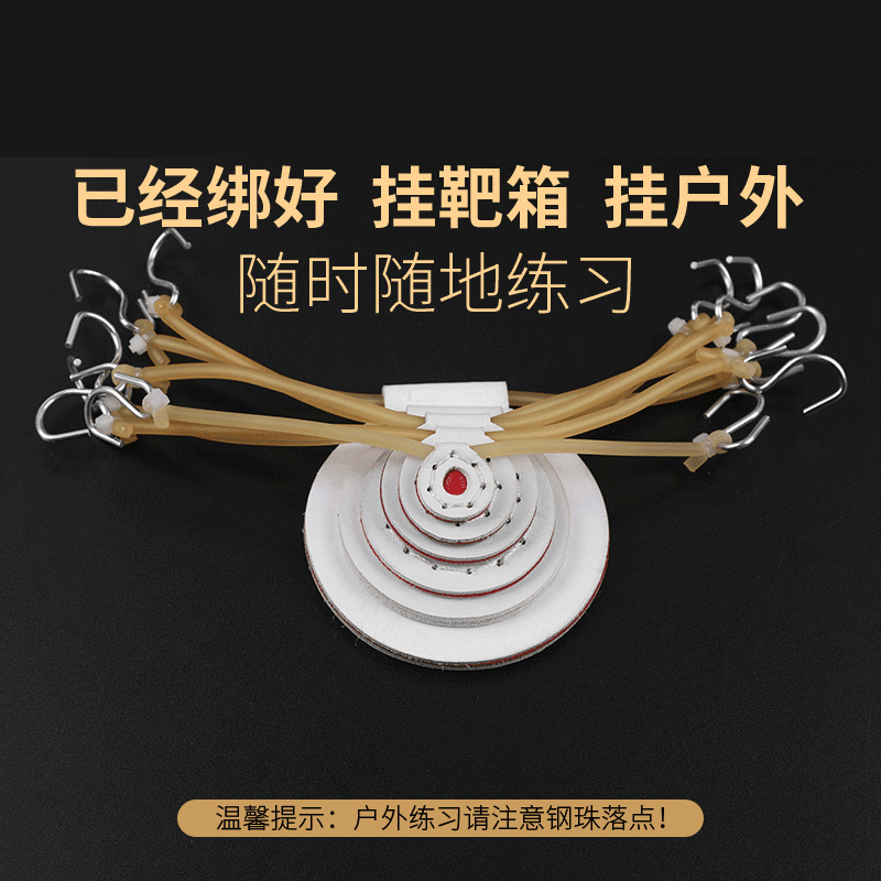 赛院士弹弓靶箱用品 不锈钢 靶心 靶箱悬挂靶子加厚  硅胶靶心p