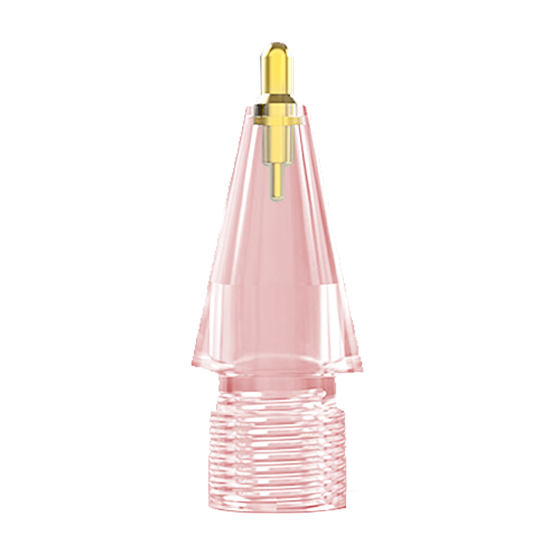 HAOLOCM 適用蘋果筆尖櫻花針管金屬改造筆尖Apple Pencil Pro/1/2代透明防滑耐磨替換筆頭 可拆卸筆尖(三合一)2H+2B 配收納盒-純白