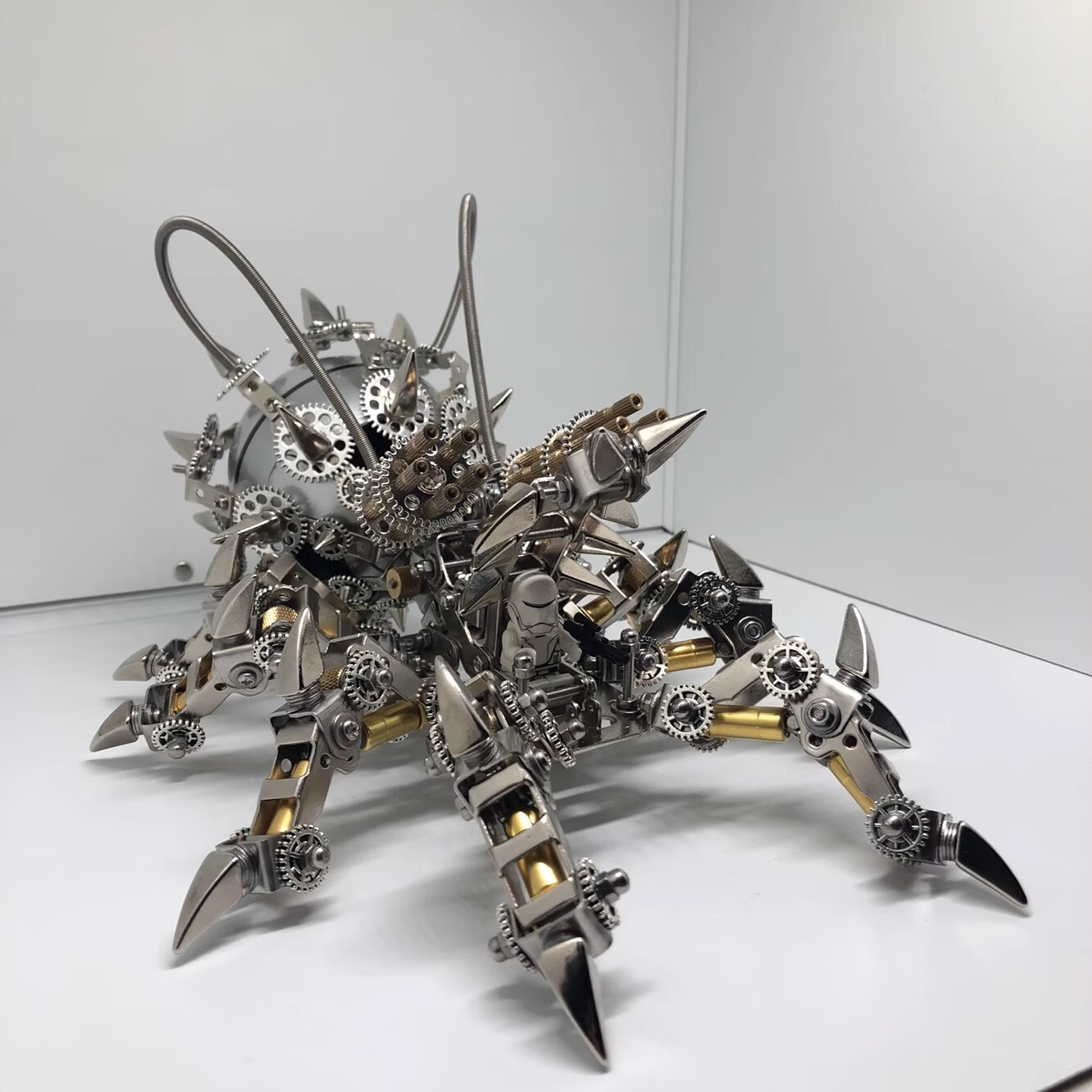 匠拼机械蜘蛛金属拼装手工diy机甲模型蓝牙音响送男创意礼物摆件 机械