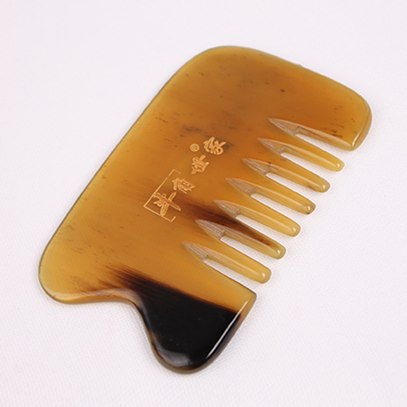 冀泓 牛角刮痧板全身通用经络脸部刮沙板女面部美容家用天然头部按摩