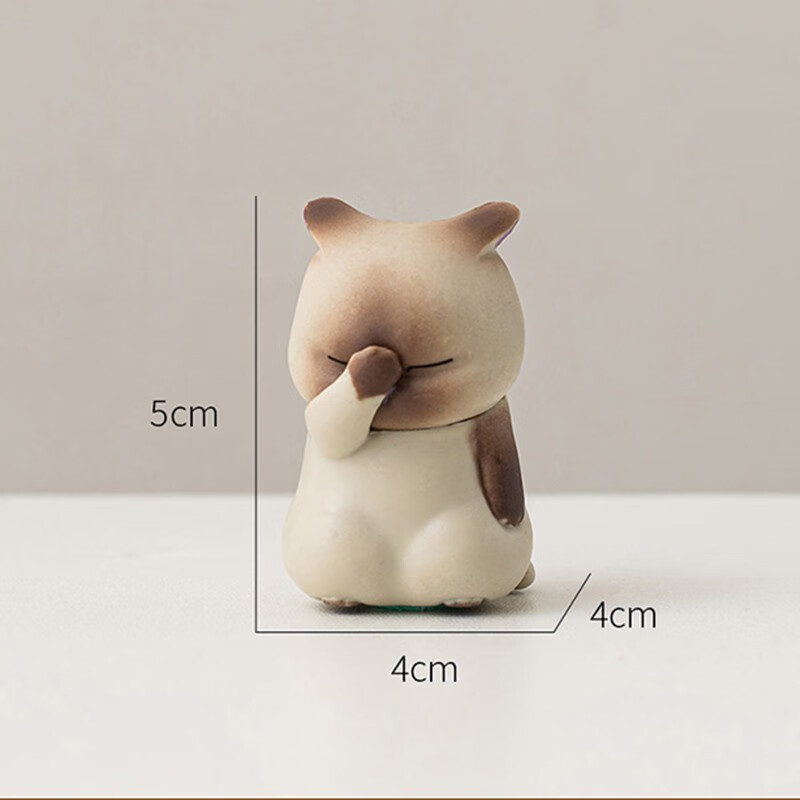 哥纶 可爱猫咪办公桌装饰品电脑工位屏幕显示器不生气治愈系趴趴摆件