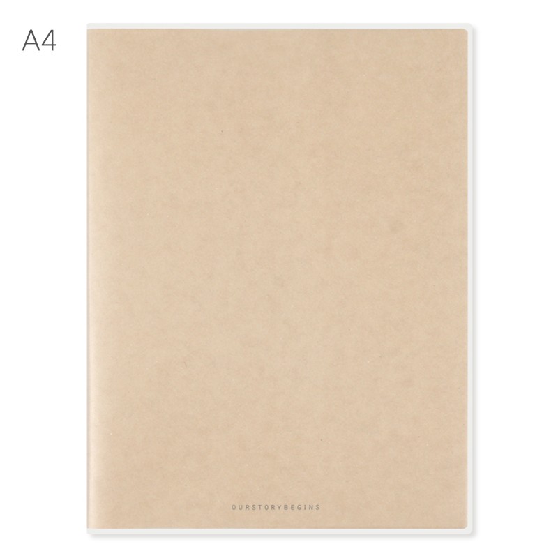 牛皮纸胶套本横线白纸笔记本子记事本日记本 简约商务办公文具纯色