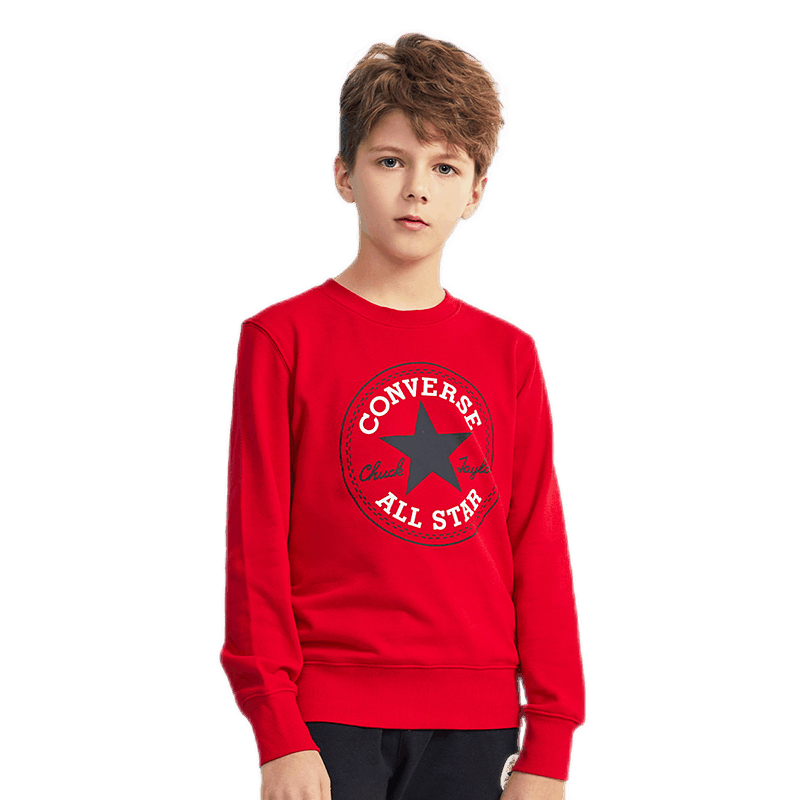 Converse匡威儿童装男童百搭卫衣春秋毛圈140(S)cm价格走势与评测