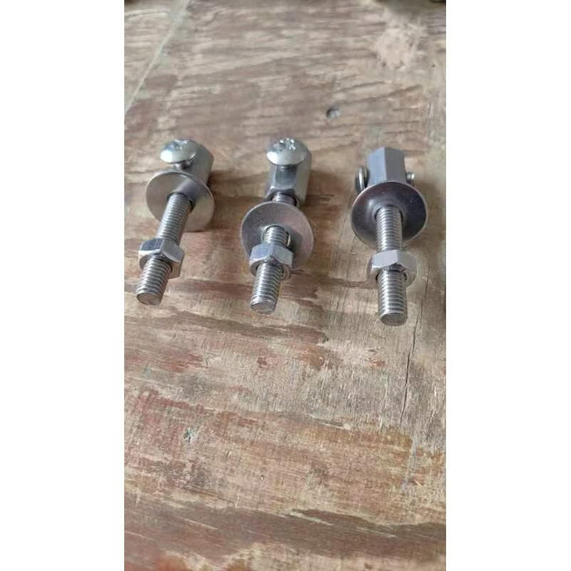 适之304不锈钢楼梯组装配件连接紧固件三通螺丝铝合金栏杆配件大全