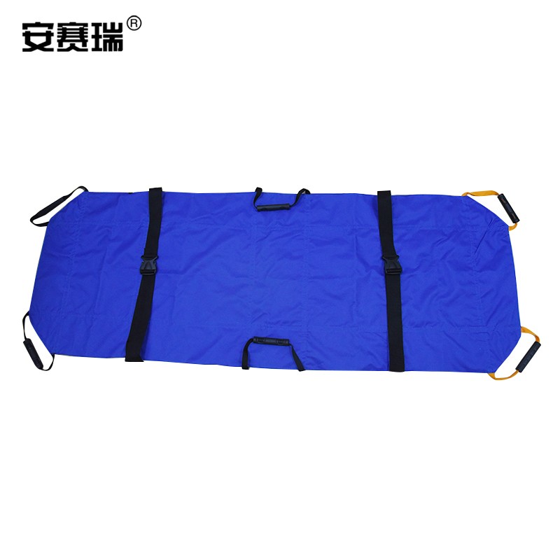 软担架 可上下楼含绑带 演习应急救援布担架 6个把手带手提包 300820