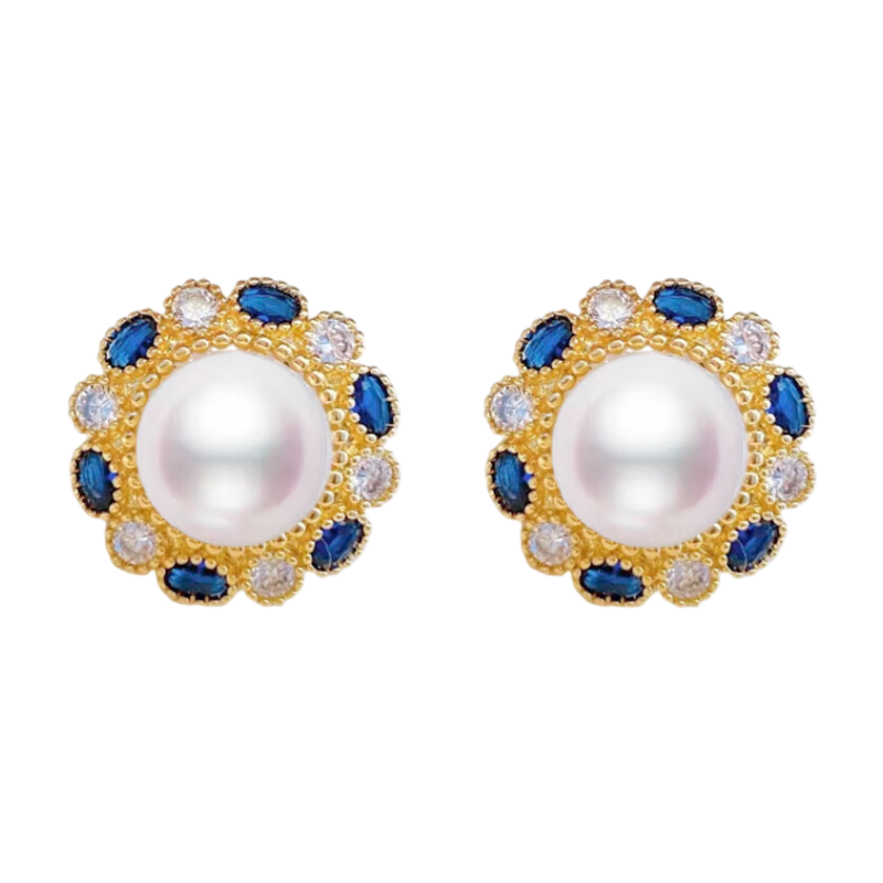 venus adeline淡水大珍珠耳环女 112元