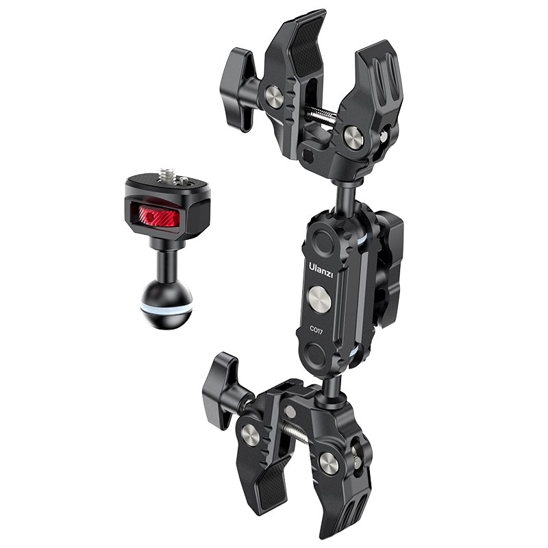 ulanzi  CO17 ˫ͷж๦ֱӰ˶㶹Խħֱ۵ƹ̶