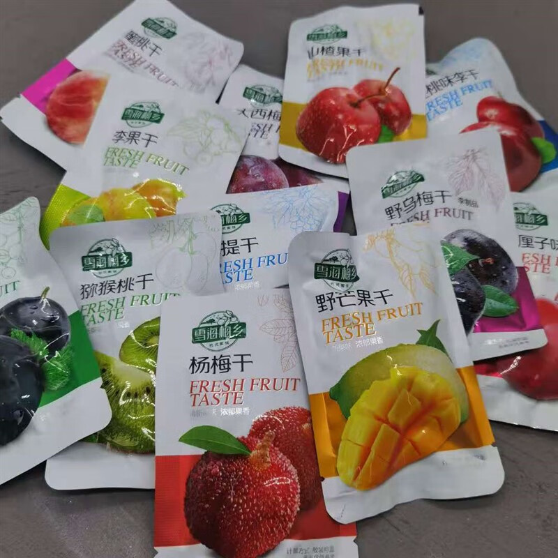 雪海梅鄉野芒果干西梅干蜜桃山楂酸梅烏梅青提李混合蜜餞果脯零食 混合口味500g