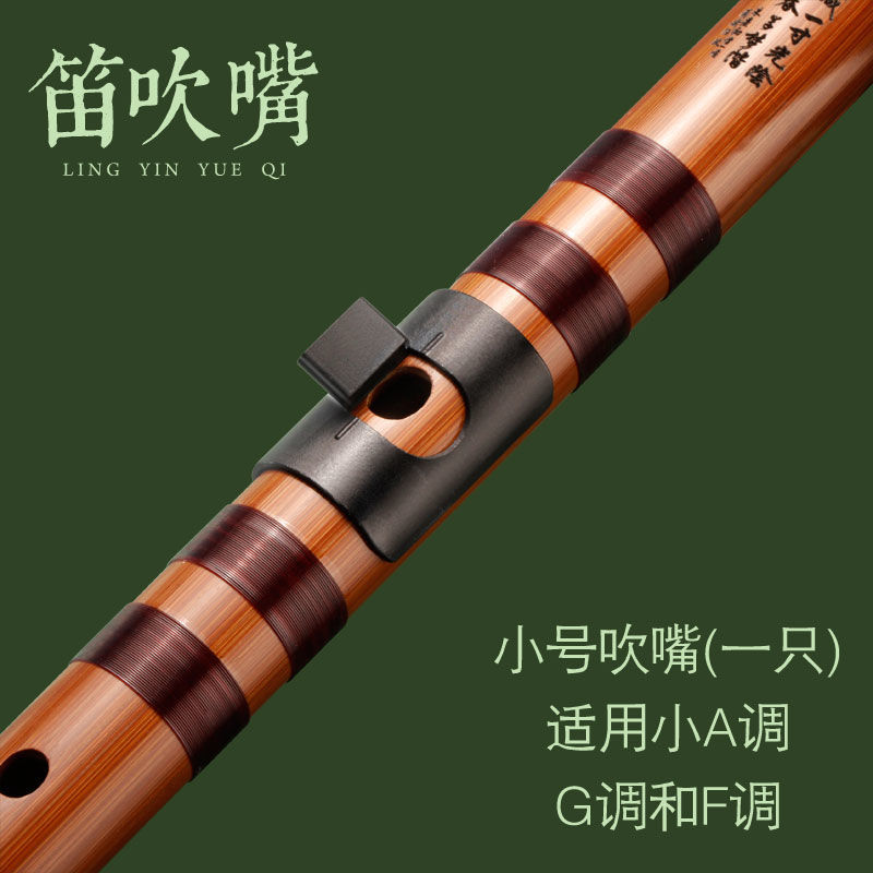 贤怀达适用于 竹笛助吹器初学入门笛子吹嘴横笛吹嘴苦竹笛乐器零基础