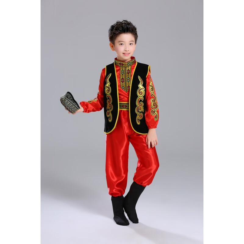 英棠哈萨克族演出服 新疆塔塔尔族塔吉克族舞蹈服装乌兹别克族舞台演