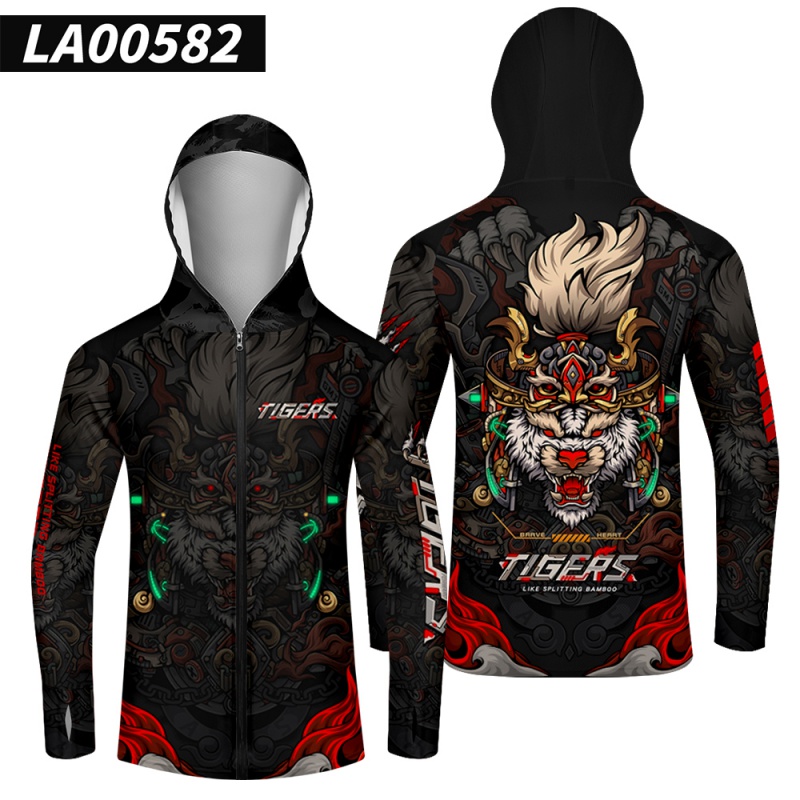 防晒服男款夏季透气冰丝服装男户外运动速a la00582网眼款【无口袋】