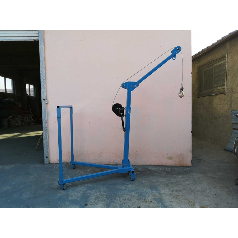 移动手摇运行简易式可吊装小吊车空调室外机安装模具定制机加工件