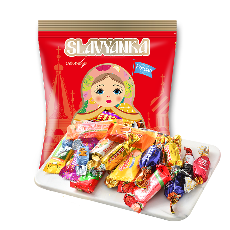 slavyanka����˹����ʳƷ�ɿ������Ļ���ǹ�ʥ����ˮ��Ӳ���Ǵ�װ���ϲ�� ����˹����ǹ�400g